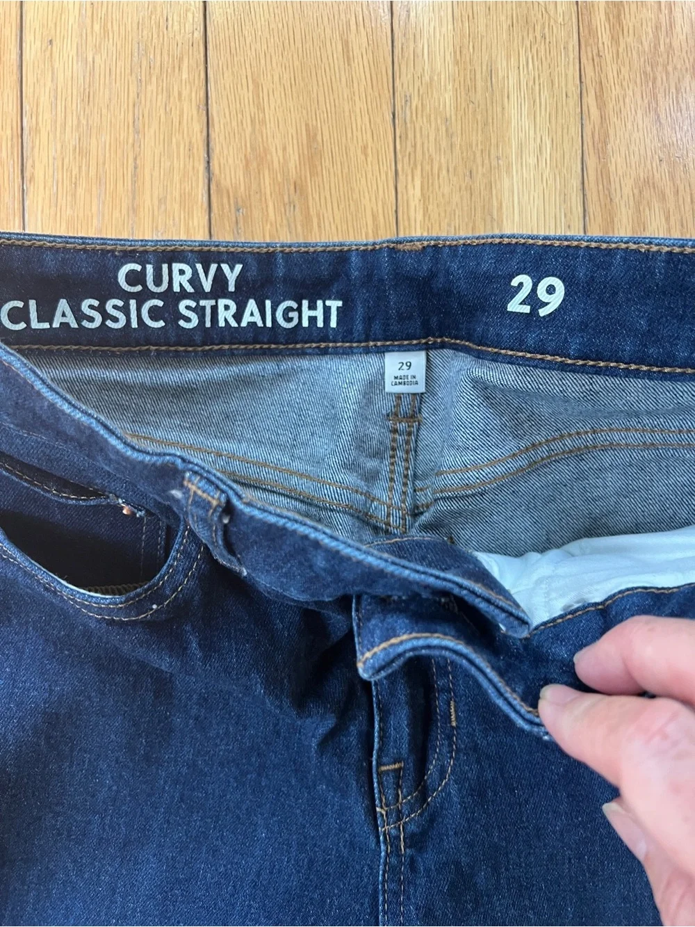 J. Crew Dark Indigo Straight Leg Jeans